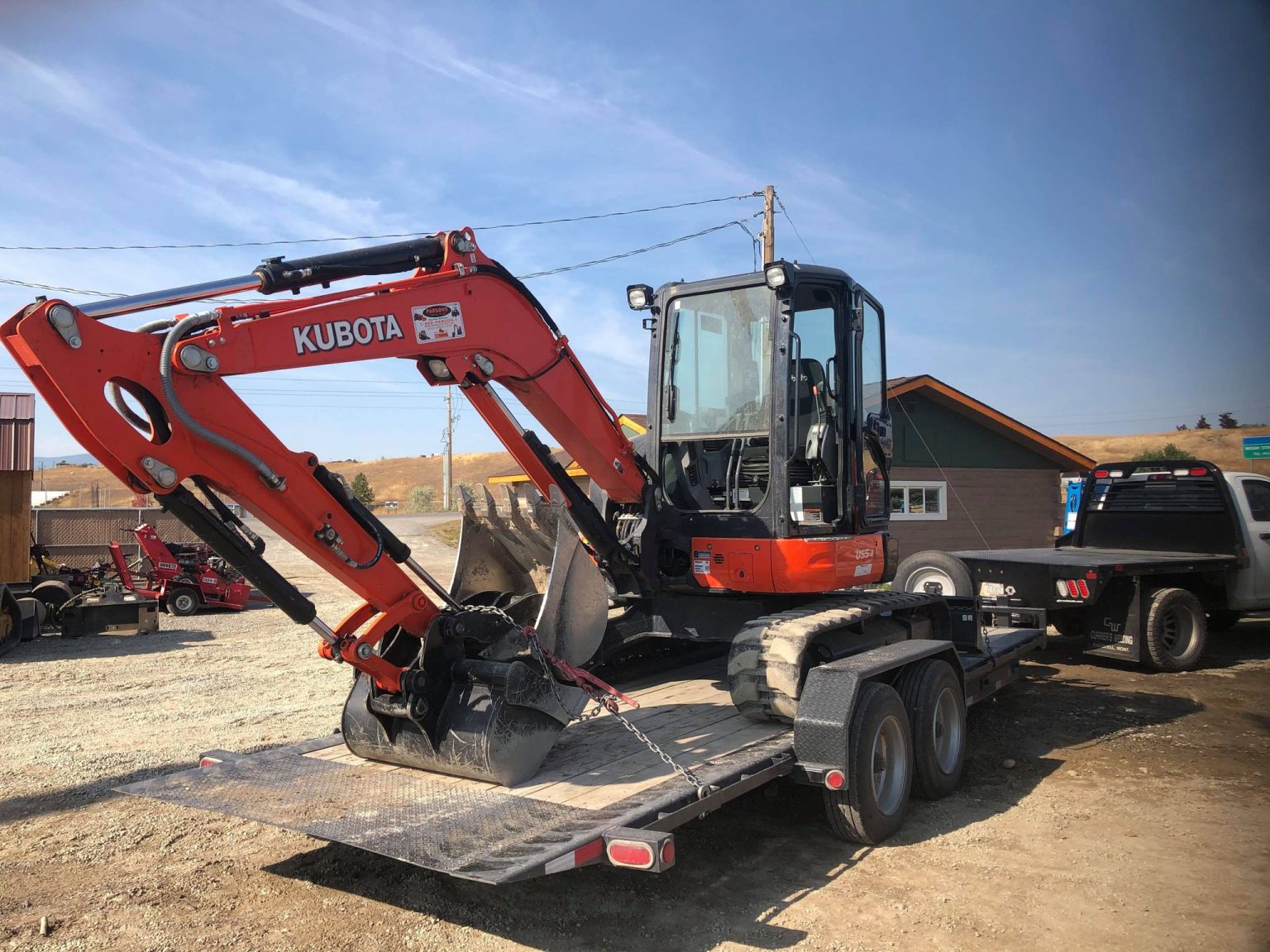 Kubota U55 Excavator with Enclosed Cab North 93 Rentals