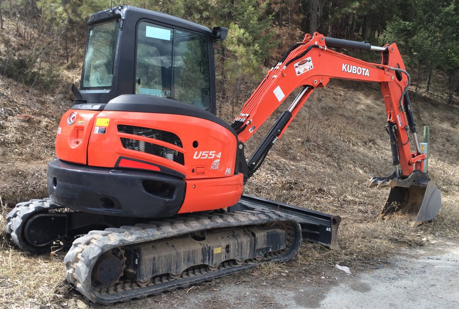 Kubota U55 Excavator with Enclosed Cab North 93 Rentals