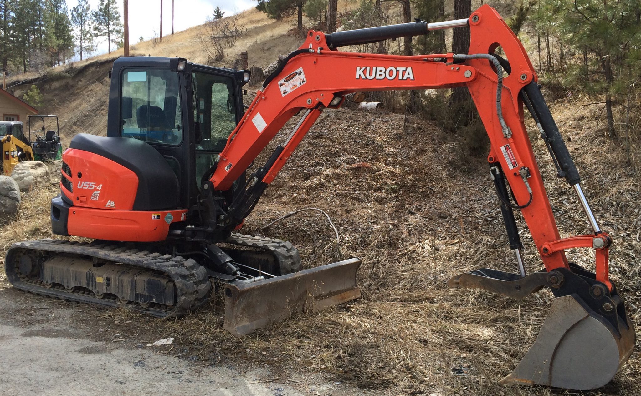 Kubota U55 Excavator with Enclosed Cab North 93 Rentals