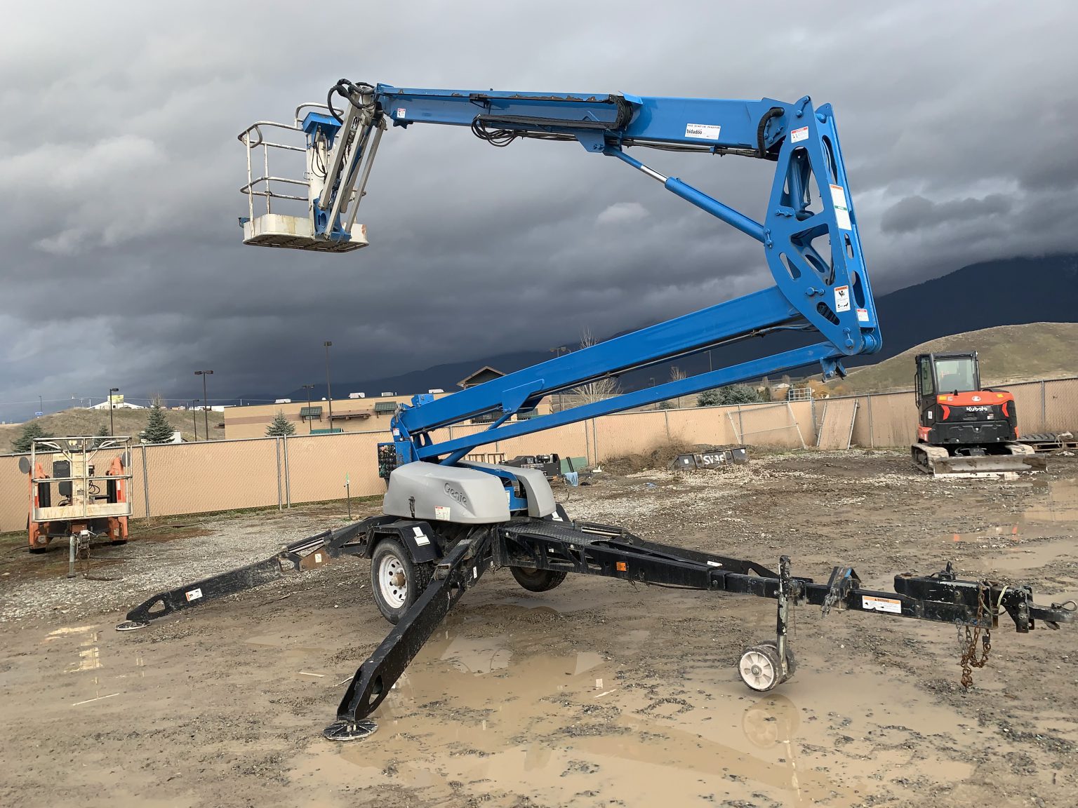 50’ Genie TZ50 Electric Towable Boom Lift North 93 Rentals